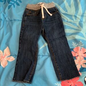 Old Navy Blue and Gray Jeans with Elastic Waistband